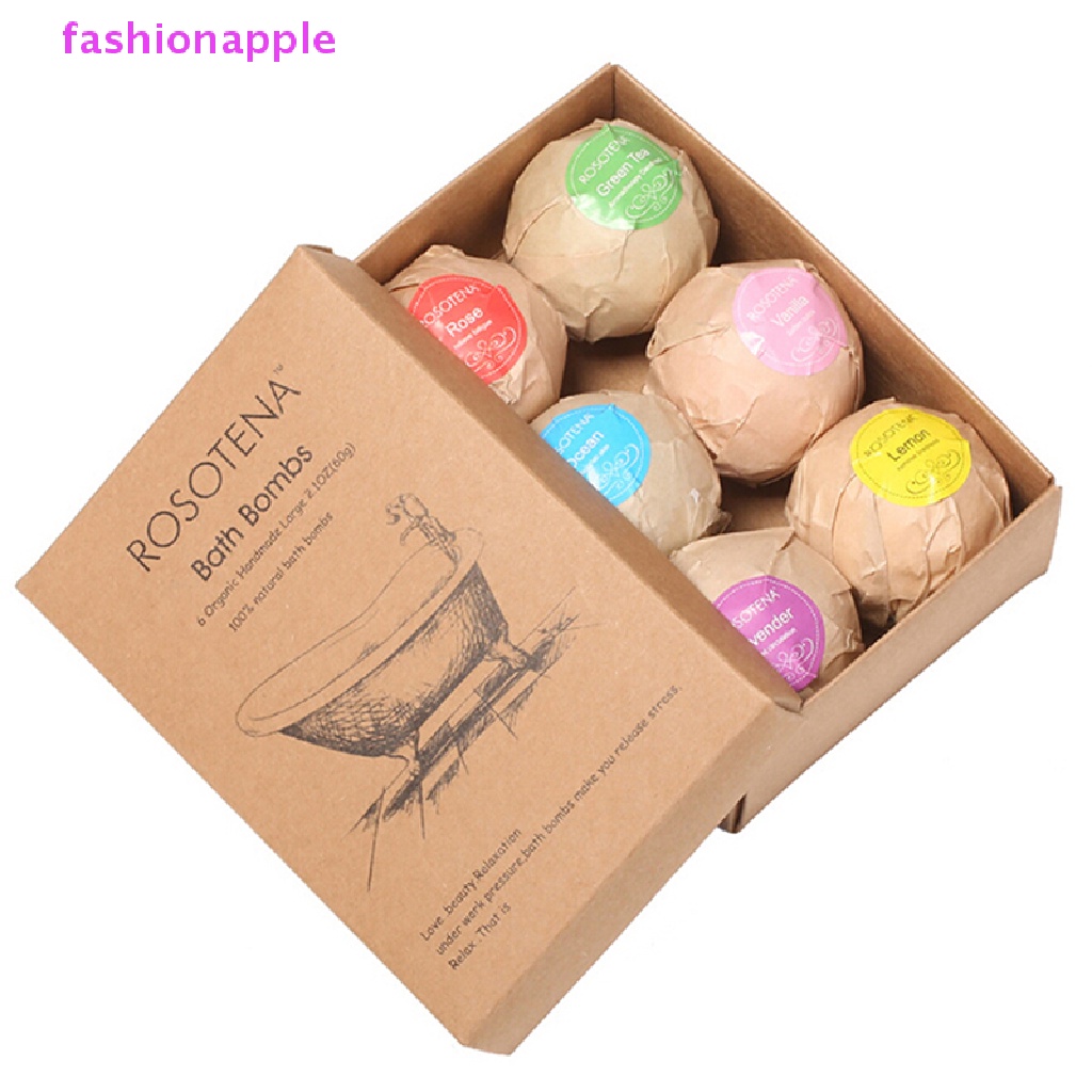 Set 6 Bông Tắm 60g Chiết Xuất Muối Biển Tự Nhiên Tẩy Tế Bào Chết Hiệu Quả