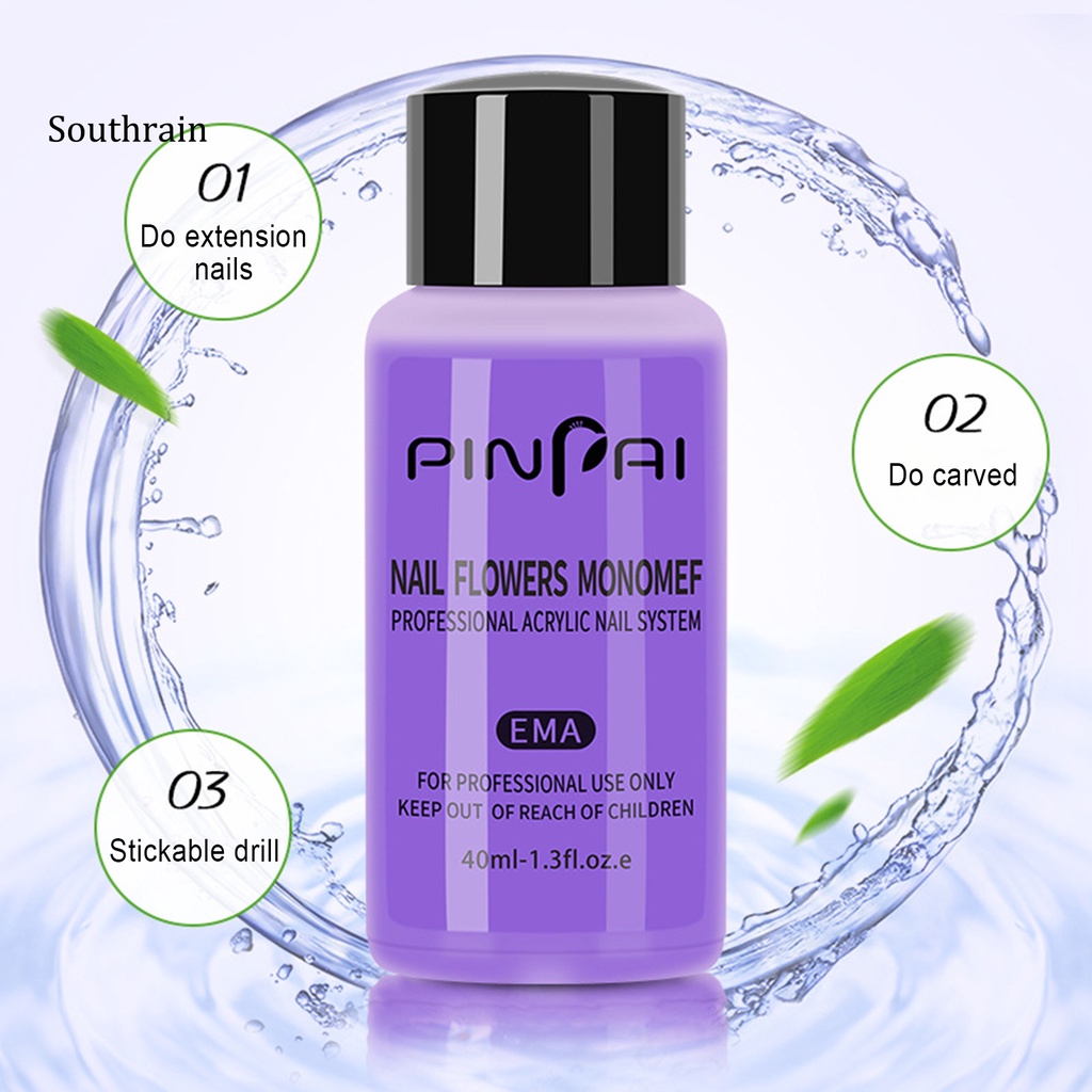 Bột Acrylic 40ML Chống Rò Rỉ Dùng Để Trang Trí Móng Nghệ Thuật