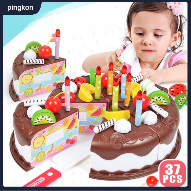 Bộ Đồ Chơi Cắt Bánh Sinh Nhật 37 Món Cho Bé