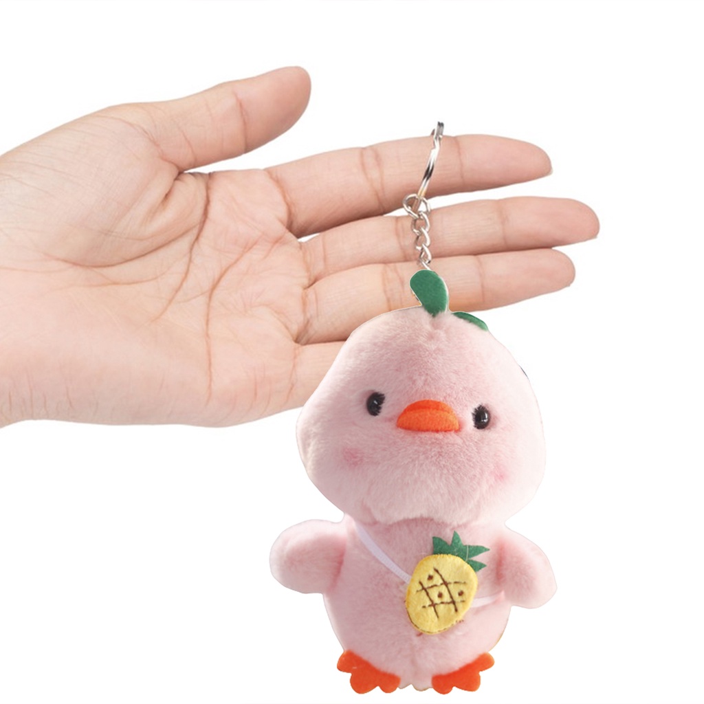 Móc Khóa Hình Vịt Nhồi Bông 11cm Bằng Cotton Mềm Mại