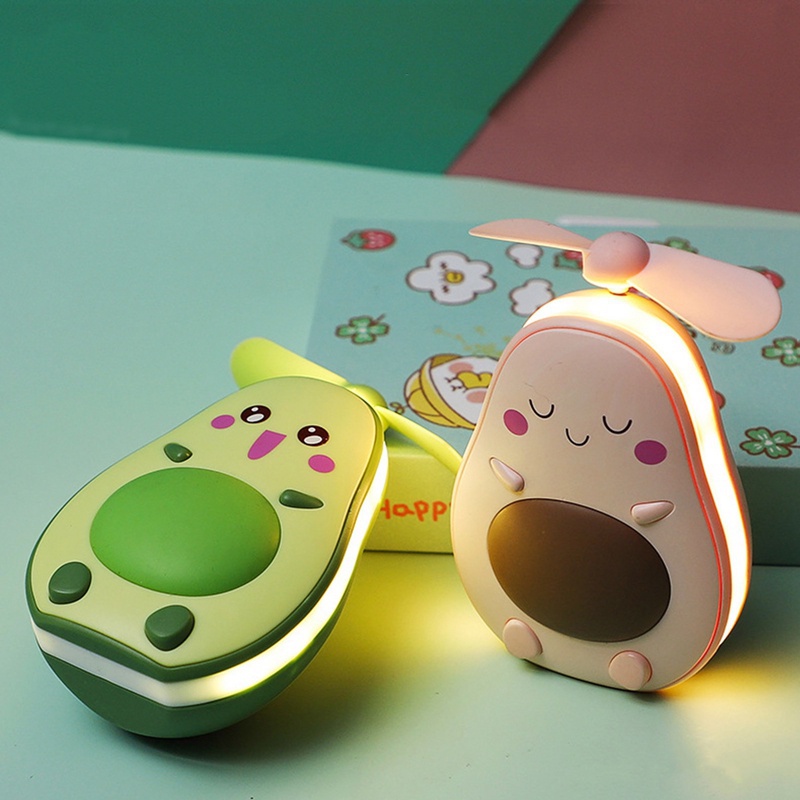 Gương Trang Điểm Cầm Tay Nhỏ Gọn Có Đèn Kèm Quạt Sạc USB Tiện Dụng Cho Nữ Sinh