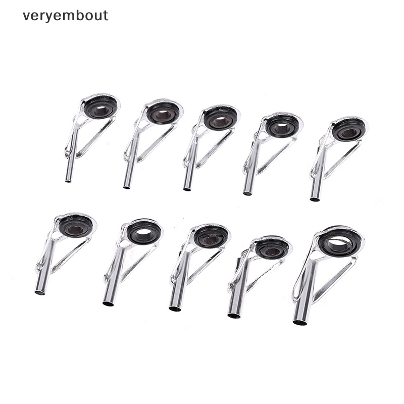 Set 8 Khuyên Bằng Thép Không Gỉ Gắn Cần Câu Cá Chuyên Dụng