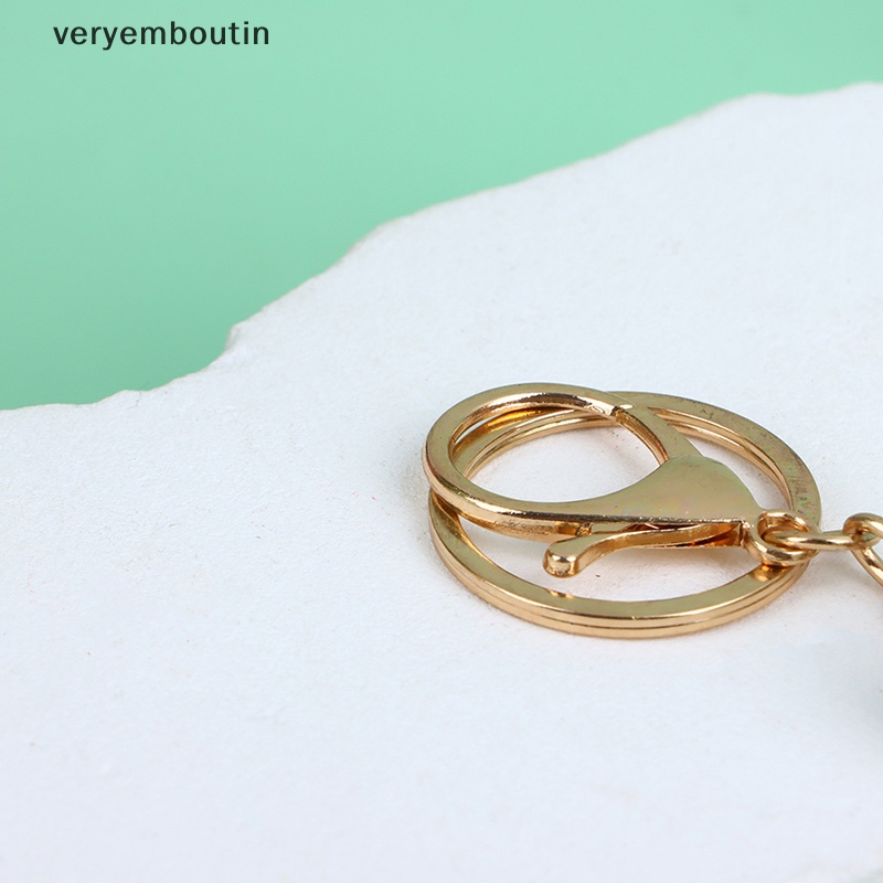 Móc Khóa Hình Thỏ Phối Banh Lông Dễ Thương Dành Cho Nữ