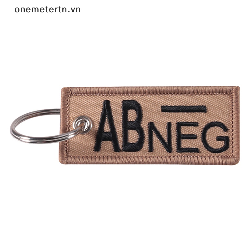Onemetertn Móc Khóa Hình Nhóm Nhạc Chiến Thuật A + B + AB + O + POS Móc Khóa Thêu Hình Dễ Thương