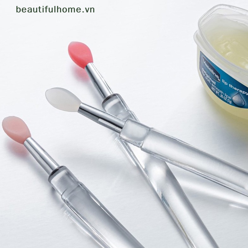 Bộ 3 Cọ Silicone Đắp Mặt Nạ Môi Chống Bụi Tiện Dụng