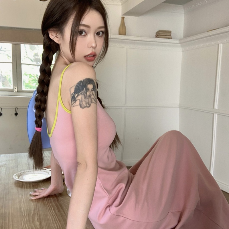 Đầm COZOK không tay hở lưng dáng ôm gợi cảm cho nữ