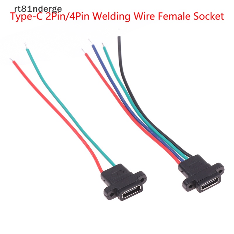 Dây Cao Su Chống Thấm Nước Cổng Sạc Nhanh Loại C 2Pin 4Pin 2Pin Cho Nữ
