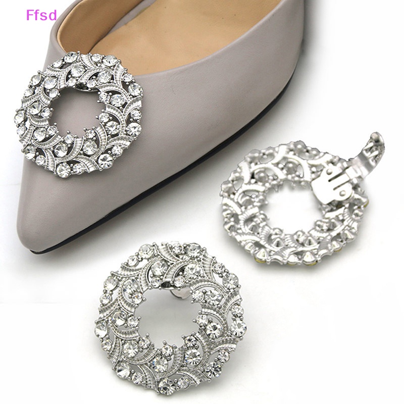 1 Kẹp Đính Đá Trang Trí Giày Cao Gót Cho Cô Dâu