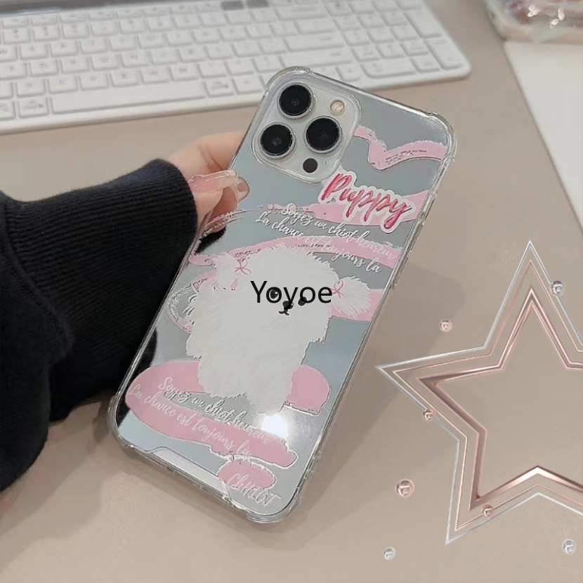 Ốp Điện Thoại Silicone Mềm Chống Sốc In Hình Chú Cún Dễ Thương Cho iPhone 14 13 12 11 Pro Max Xr X XS 7 8 SE 14 Plus