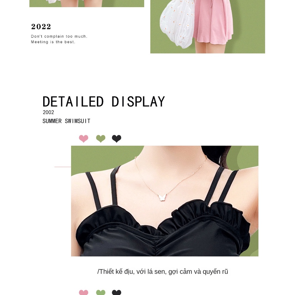 Bộ Đồ Bơi Nâng Ngực Màu Trơn Thời Trang Mùa Xuân Quyến Rũ Cho Nữ