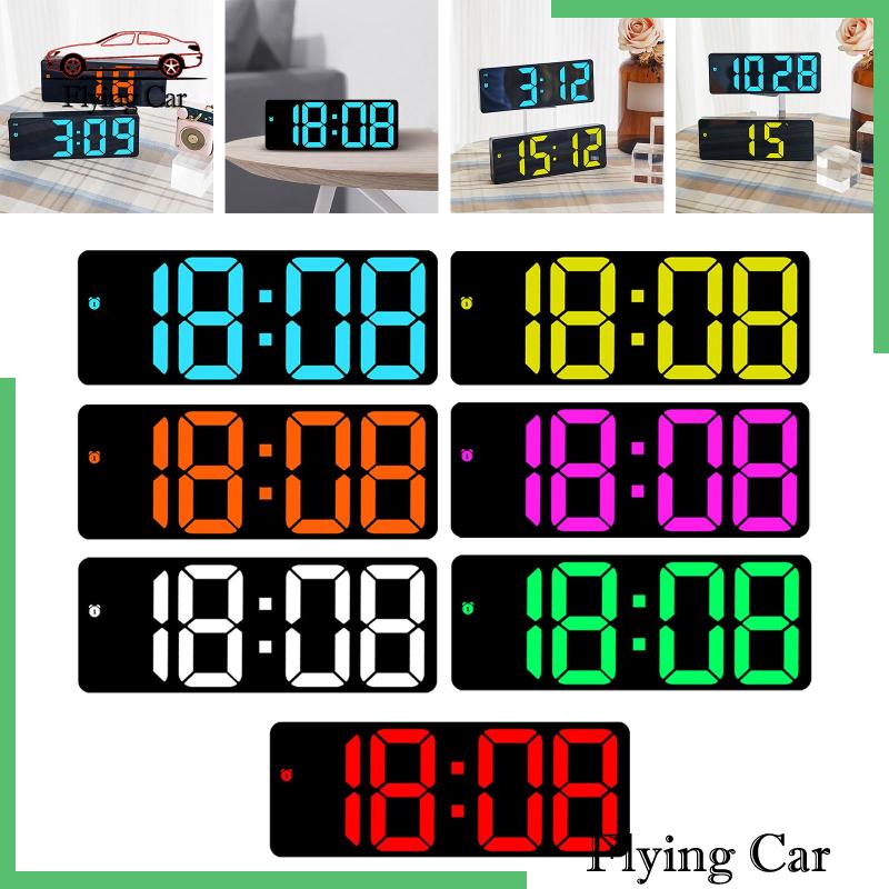 [Lzdjfmy2] Đồng Hồ Để Bàn Màu Xanh Dương Nhiệt Độ Trong Nhà / Văn Phòng