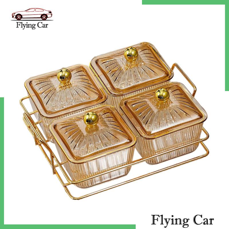 [Lzdjfmy2] Khay Phục Vụ Thức Ăn Khô / Trái Cây / Hạt Dẻ