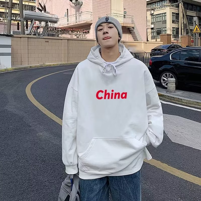 Áo hoodie Tay Dài Dáng Rộng In Chữ Tiếng Anh Thời Trang Thu Đông 2022 Phong Cách Đường Phố Mỹ Cho Nam Cỡ M-8XL