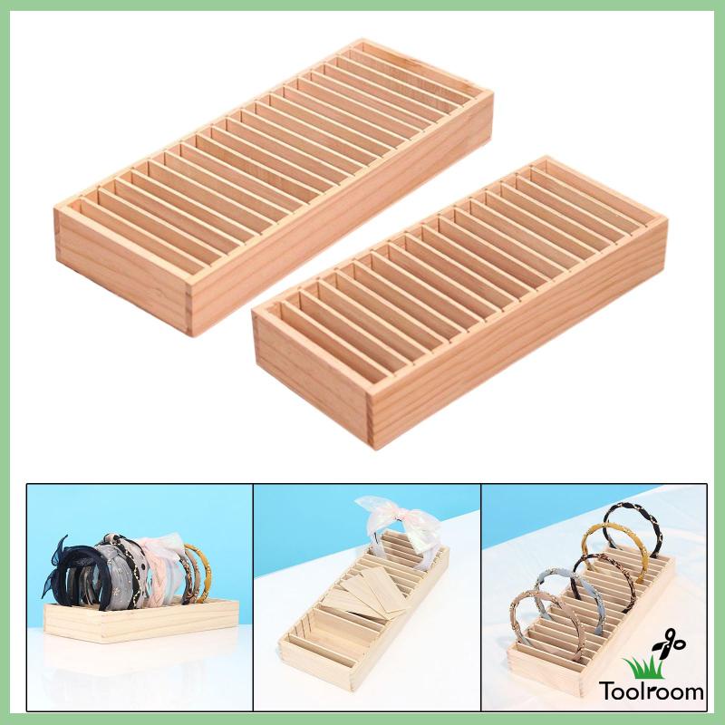 Giá Đỡ Trưng Bày Vòng Đeo Tay / Băng Đô Bằng Gỗ Gọn Nhẹ