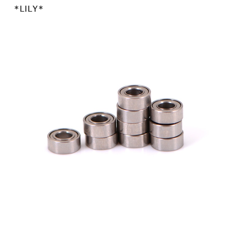 LILY 10pcs mini mang thép mang lăn vòng bi mr63zz 3*6*2.5mm uuu