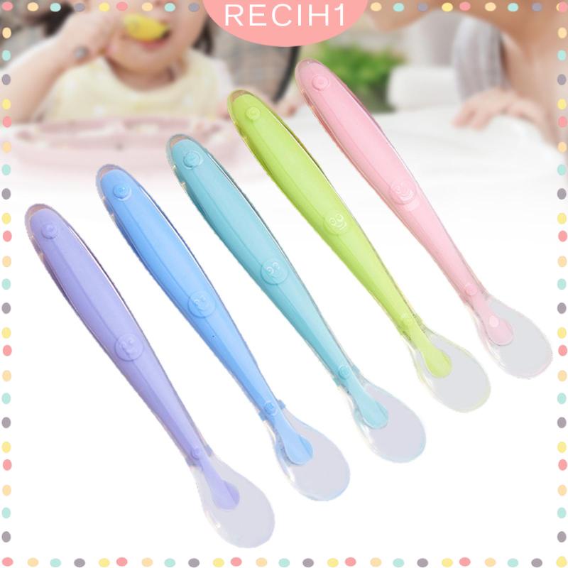 Bộ 5 Muỗng Silicone Cho Bé Tập Ăn