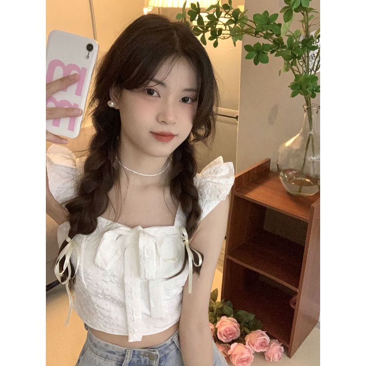 Cozok Áo Sát Nách Thắt Nơ Nhỏ Nhắn Thời Trang Ngọt Ngào
