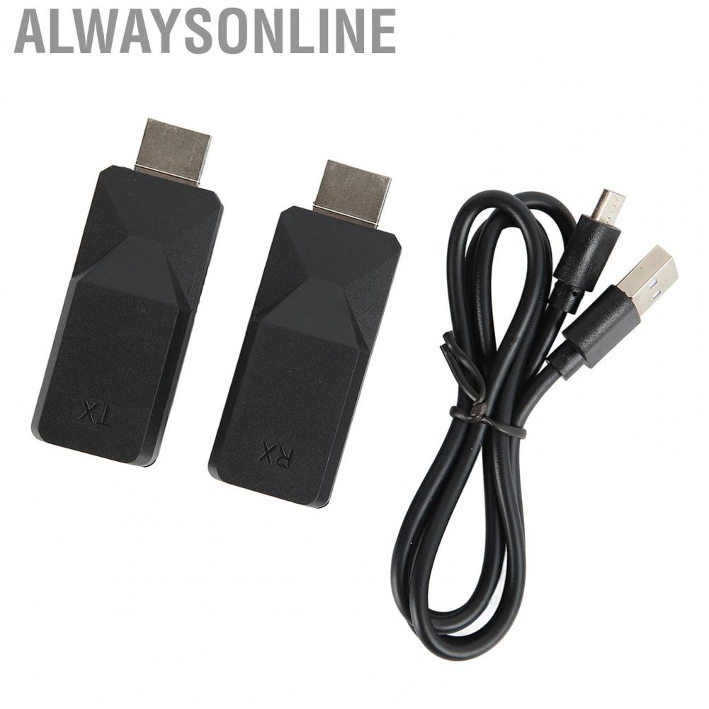 Alwaysonline HD Multimedia Interface Adapter  Plug and Play RJ45 To Extender 165ft Cat5 Cat6 Ethernet for Data Control Centers Homes