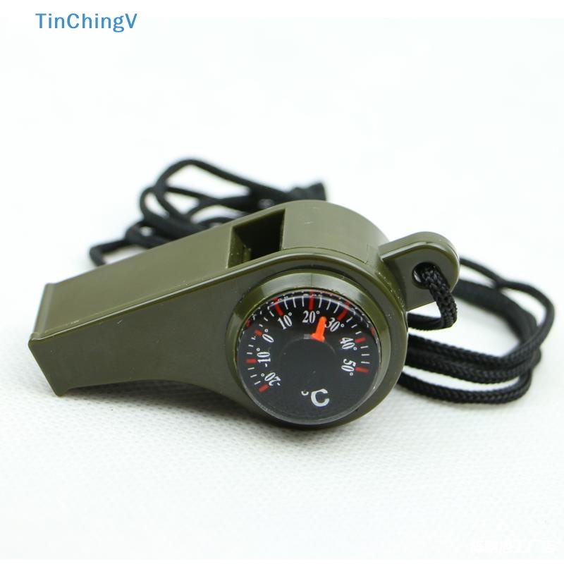 Còi Thổi Sinh Tồn 3 Trong 1 Tích Hợp La Bàn / Nhiệt Kế / Nhiệt Kế Tiện Dụng