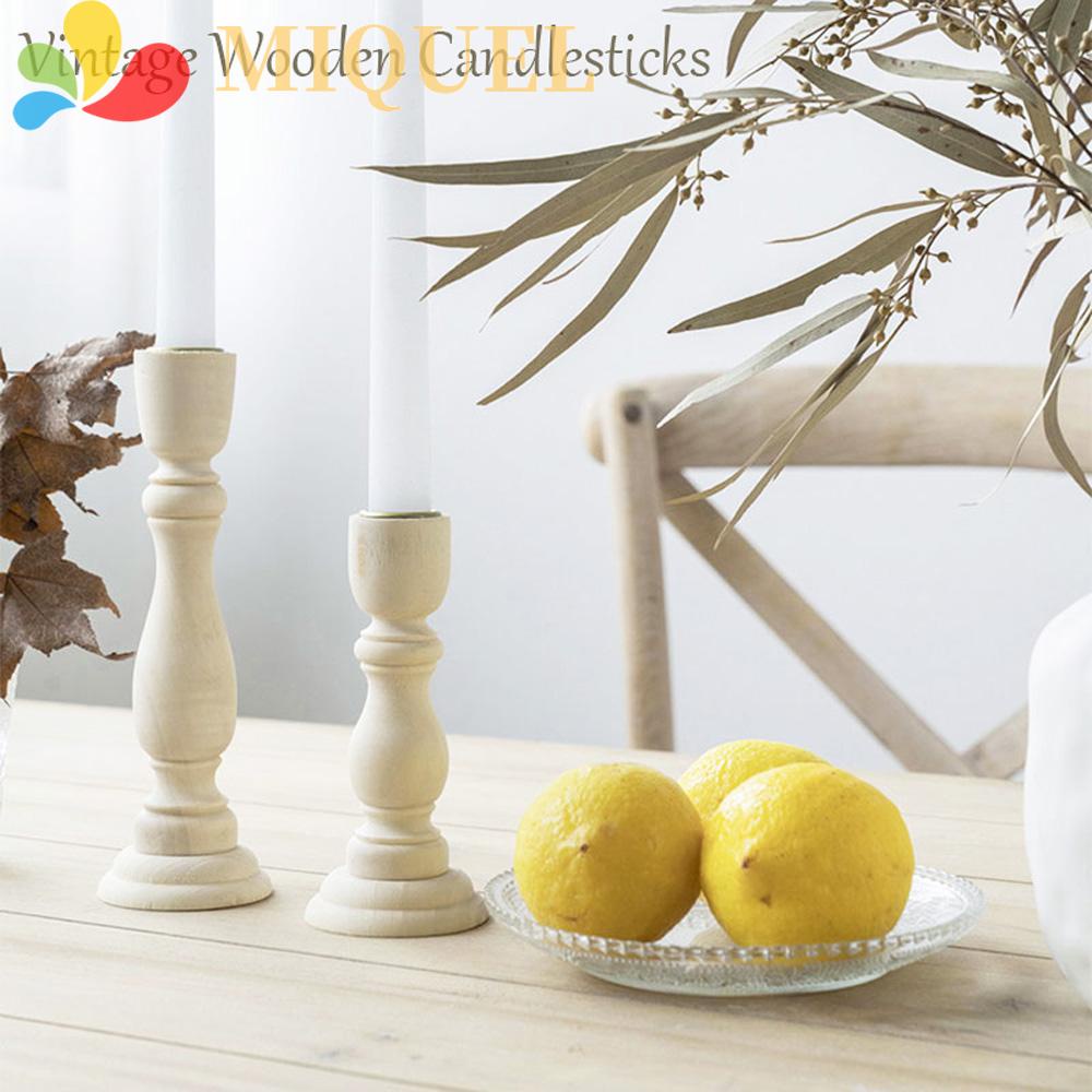 Giá Đỡ Đèn Cầy Bằng Gỗ Phong Cách Cổ Điển Độc Đáo