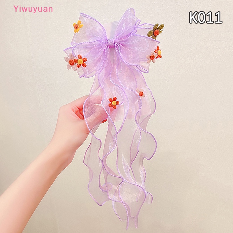 Kẹp Tóc Nơ Dài Dễ Thương Cho Bé Gái