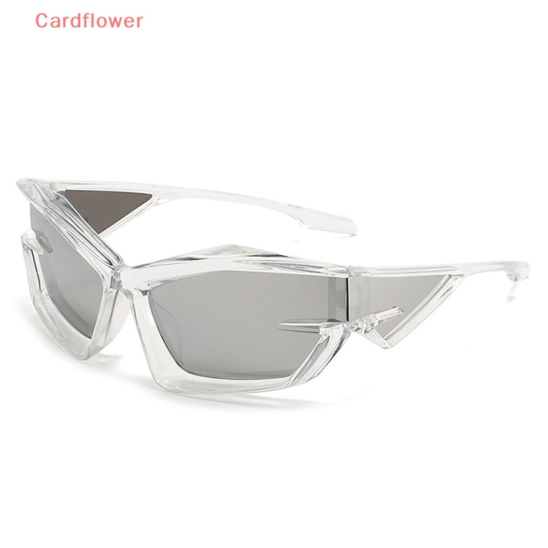 Kính Râm Mắt Mèo Tròng Bạc Chống Tia UV400 Y2K Phong Cách Punk Mới