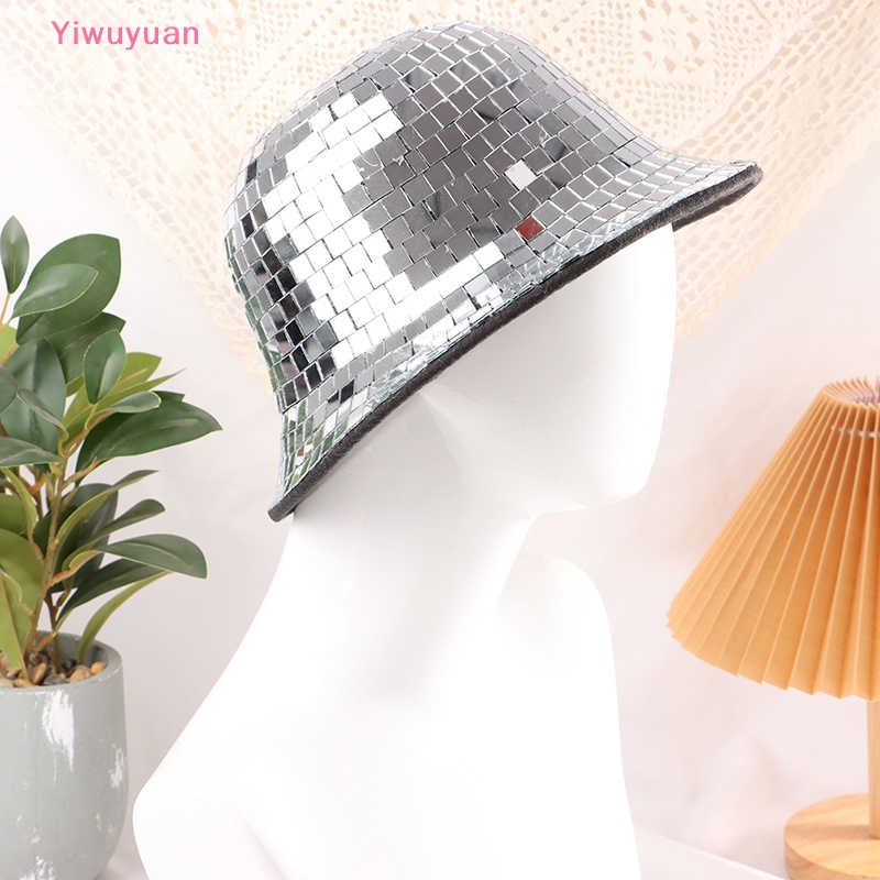 < Yiwuyuan > 1 Mũ Cao Bồi Đính Hạt Có Gương Trang Sức Nữ Tính Mới