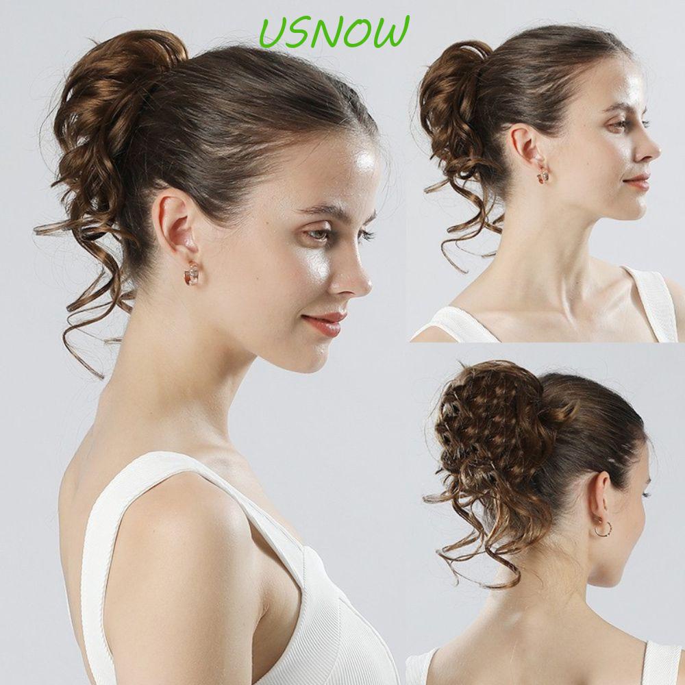 Tóc Giả Bằng Sợi Tổng Hợp Màu Đen / Nâu Thời Trang Cho Nữ