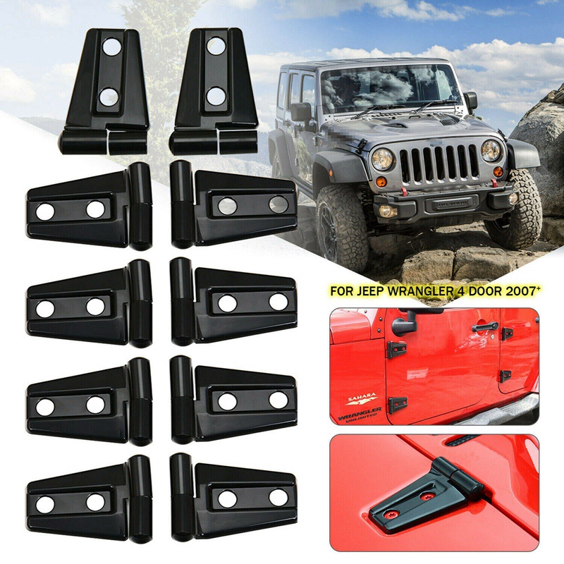 Nắp che cửa &amp; mui xe 10X cho phụ kiện xe Jeep Wrangler Jk Jku 2007-2017