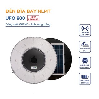 Đèn năng lượng mặt trời ufo 800w siêu sáng solar light