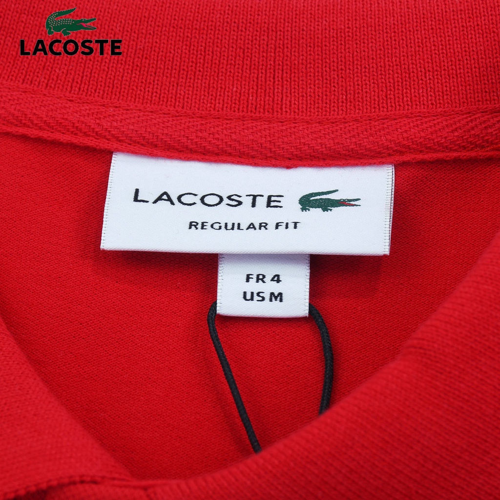 Áo Thun Polo Lacoste Tay Ngắn Màu Trơn Thời Trang Công Sở Cho Nam