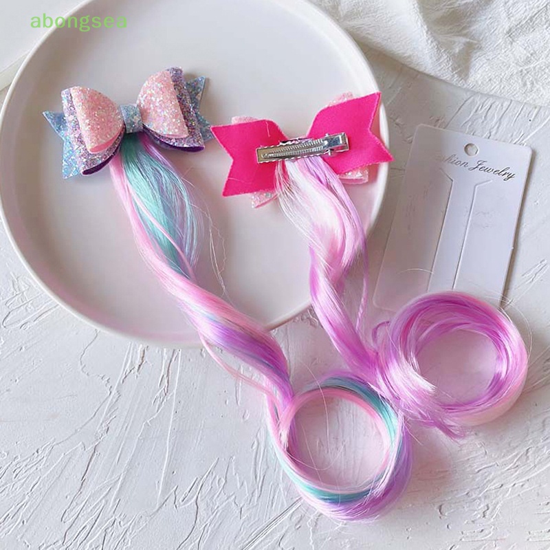 Kẹp Tóc abongsea Đính Đá Nhiều Màu Sắc Dễ Thương Cho Bé Gái