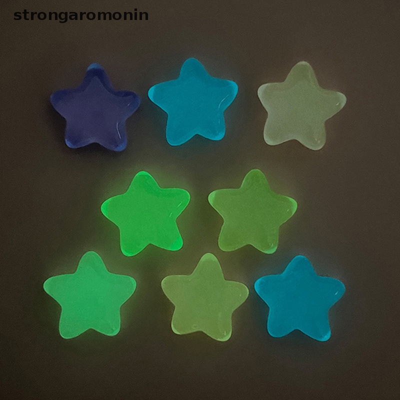 Set 3 Mô Hình Ngôi Sao Dạ Quang Mini Bằng Nhựa Resin Trang Trí Tiểu Cảnh / Sân Vườn