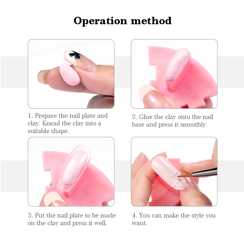 Giá Đỡ Móng Tay Giả Có Thể Tái Sử Dụng Tiện Lợi