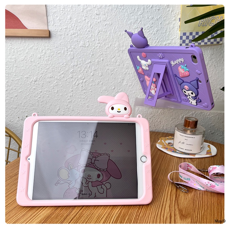Bao Da Máy Tính Bảng In Hình Kuromi & Melody Thời Trang Cho Ipad 9Th 10.2 2022Ipad 10Th 10.9 Mini 5 Ipad 9.7 Air 4 / 5 Pro 10.5 / 11