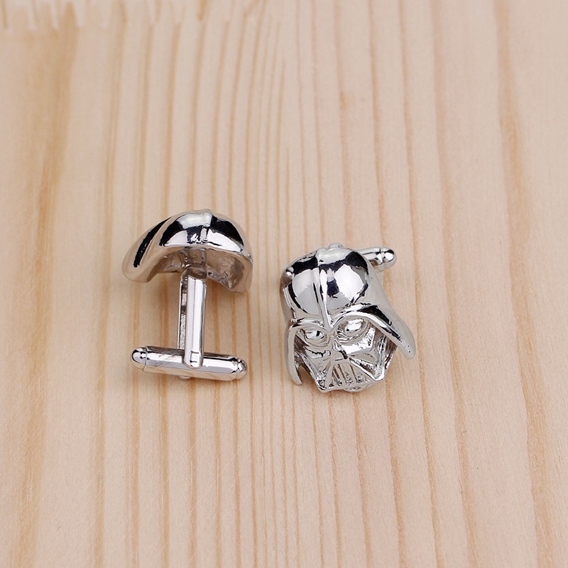 Khuy Măng Sét Kim Loại Màu Đen / Bạc Thời Trang Cho Chú Rể