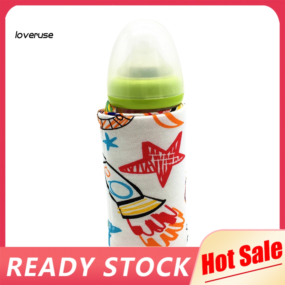 Túi Giữ Nhiệt Làm Ấm Bình Sữa Em Bé Có Vỏ Bọc USB Mang Đi Du Lịch Tiện Lợi