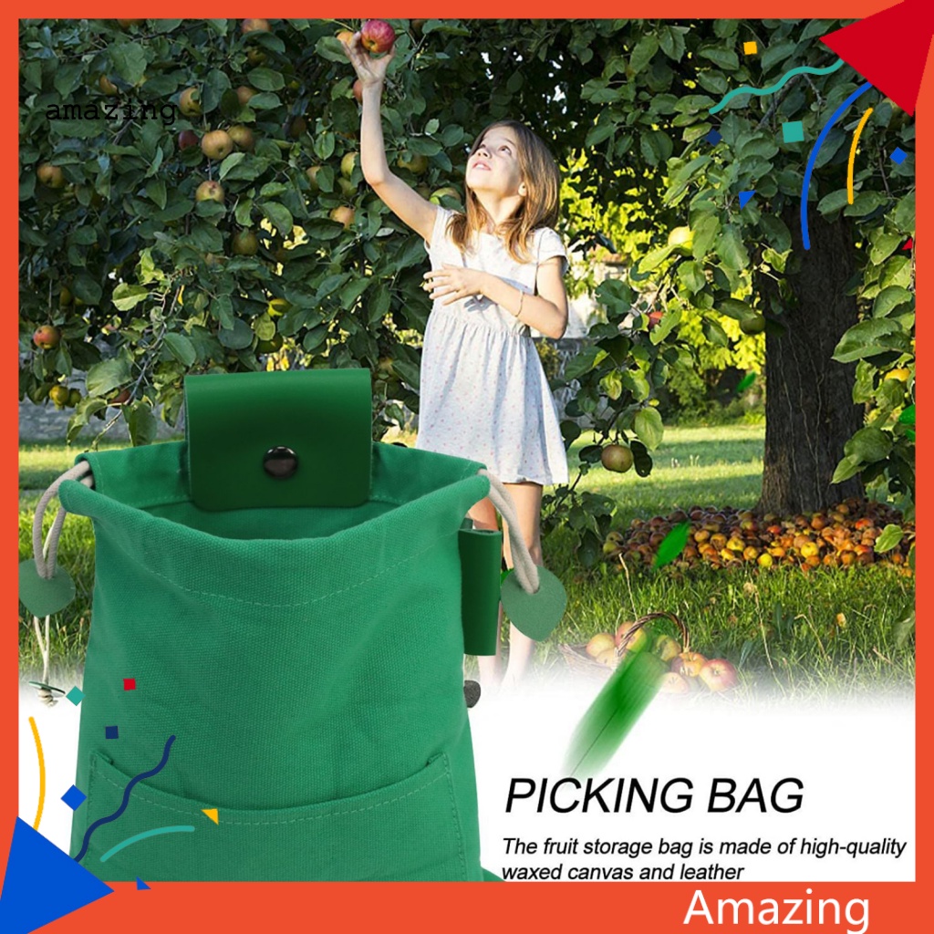 Túi Đựng Trái Cây Bằng Vải Bạt Bền Chống Bụi Cho Hoạt Động Ngoài Trời