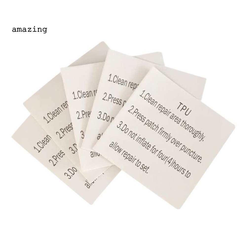 Set 5 Miếng Dán TPU Trong Suốt Chống Rò Rỉ Dùng Sửa Chữa Phao Bơi