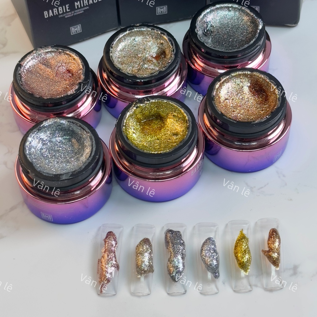 Gel vẽ nhũ siêu sáng cao cấp Barbie trang trí móng Siêu Sale