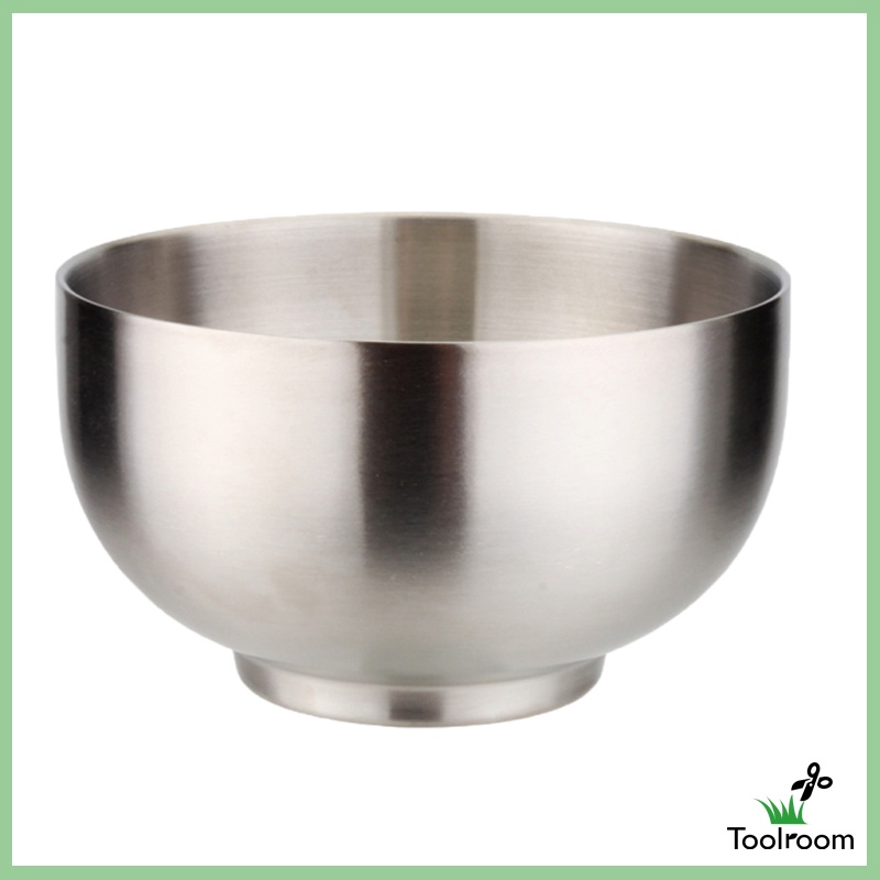 Bát Ăn Salad Hai Lớp Bằng Thép Không Gỉ Kích Thước 12x8cm