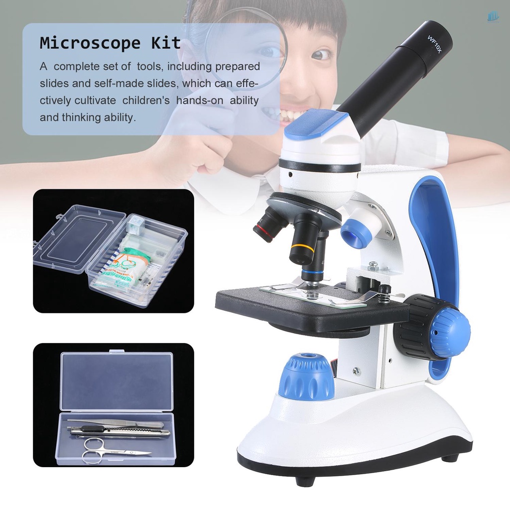 Bộ Kính Hiển Vi Thông Minh 10X 25X Góc Rộng 40X-1000X Độ Nét Cao Cho Trẻ Em