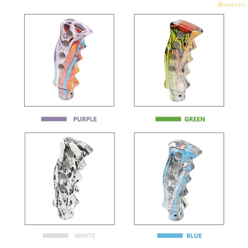 Núm Gạt Cần Số Xe Hơi 4 Lỗ Bằng Nhựa Resin In Họa Tiết Graffiti M8-M10 M12 Adap