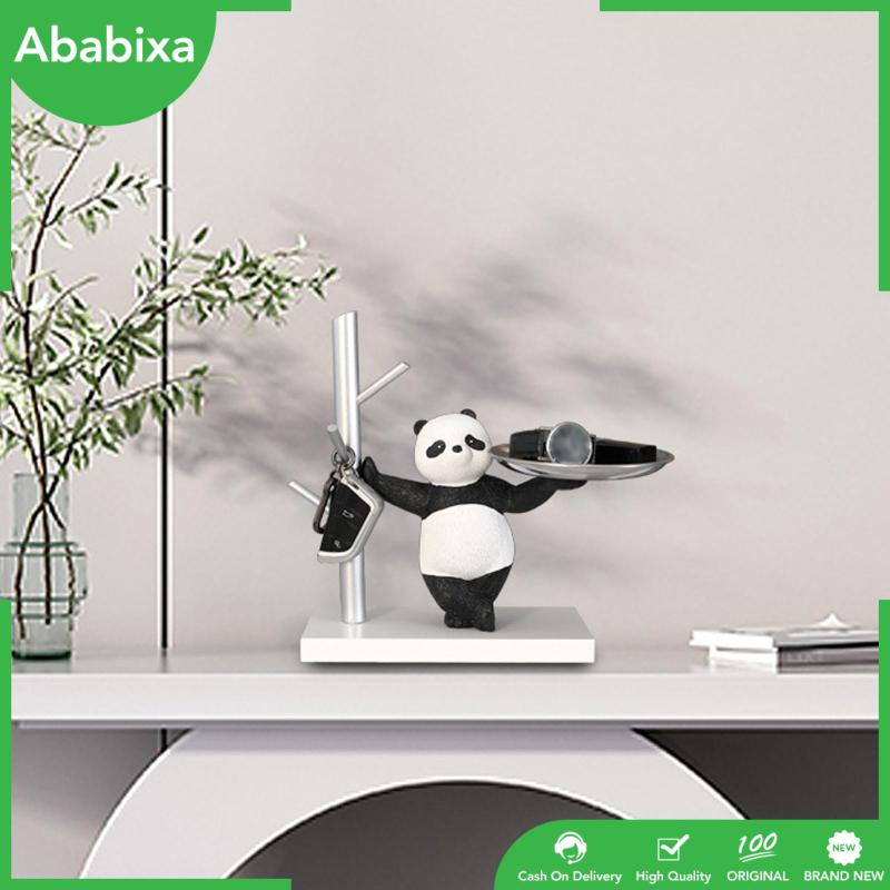 [Ababixa] Giá Đỡ Trưng Bày Tượng Gấu Trúc Bằng Nhựa Resin Để Bàn Có Móc Treo Trưng Bày Cho Văn Phòng / Phòng