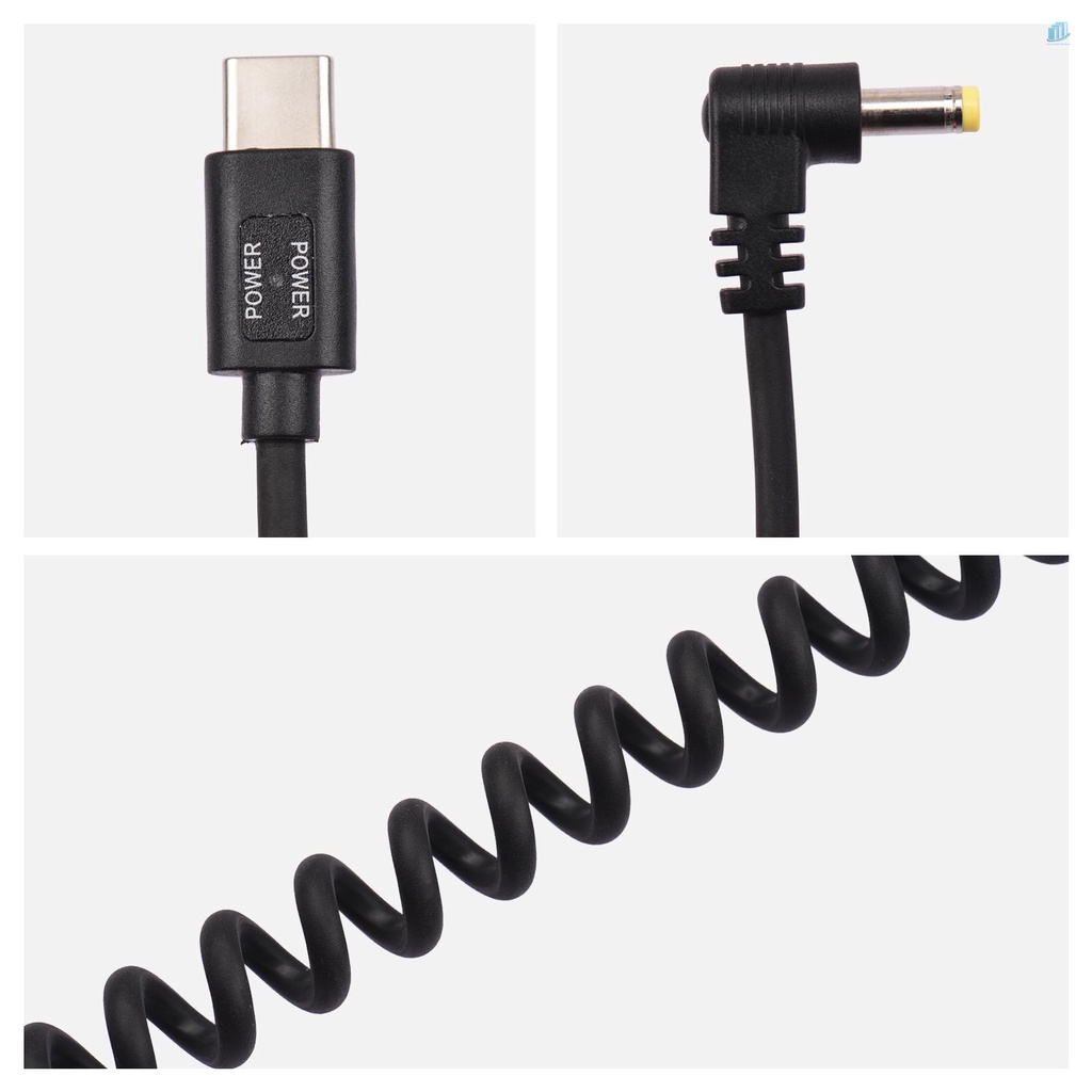 Dây Cáp Nối Nguồn 9V PD3.0 USB Type-C Male Sang 9V DC4.0 * 1.7mm Male