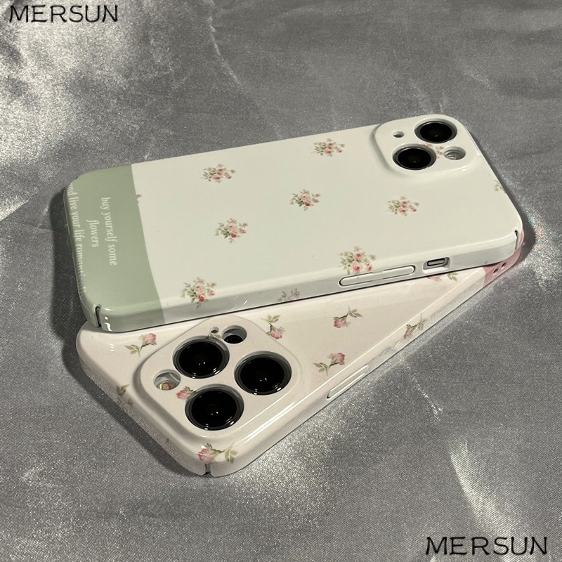 Ốp Điện Thoại Cứng Họa Tiết Hoa Đơn Giản Thời Trang Cho Iphone 8 11 13iPhone12 Apple 14 x7xs AXT9