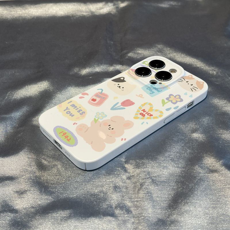 Ốp Điện Thoại Cứng Họa Tiết Động Vật Đơn Giản Cho Iphone Xs / 7iPhone12 / 11 148 / / 13plus promax