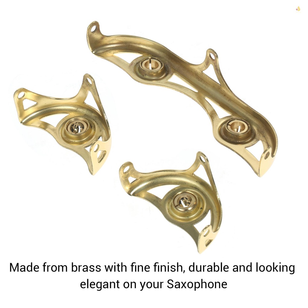 Bộ 3 Món Bảo Vệ Chìa Khóa Kèn Alto Sax Saxophone Bằng Đồng Thau Kèm Ốc Vít