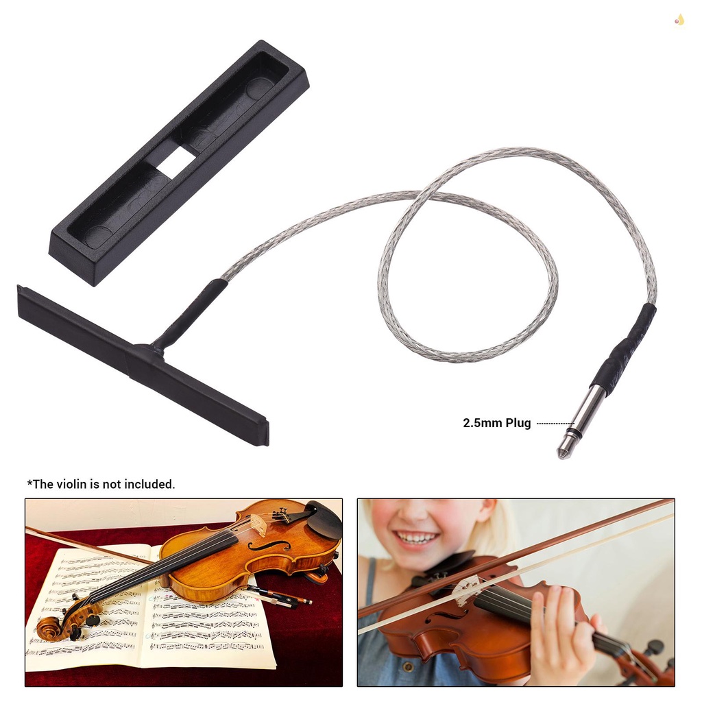 Bộ Pickup Kèm Giá Đỡ Phích Cắm 60mm 2.5mm Chuyên Dụng Cho Đàn Violin