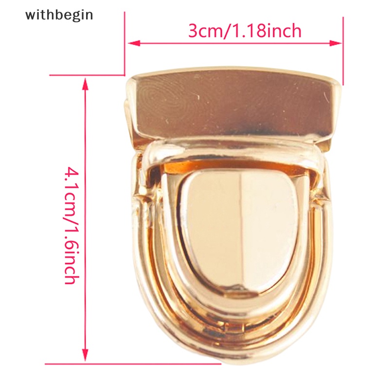 Bộ 5 Khóa Kim Loại Dùng Làm Túi Xách Da DIY